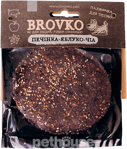Brovko Паляничка "Печінка-яблуко-чіа" для собак