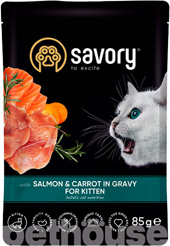 Savory Вологий корм (шматочки в соусі) для кошенят