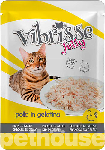 Vibrisse Вологий корм (шматочки в желе) для котів