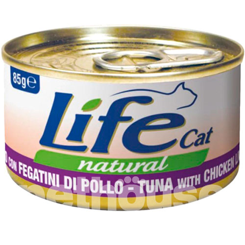 LifeCat Тунець з курячою печінкою для котів