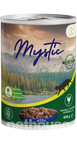 Mystic Вологий корм (шматочки в желе) з курка м'ясо та м'ясні субпродукти для кошенят