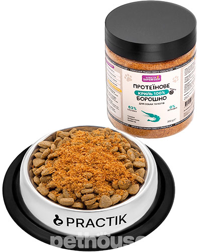 Practik SuperFood Протеїнове борошно "Криль" для собак та котів