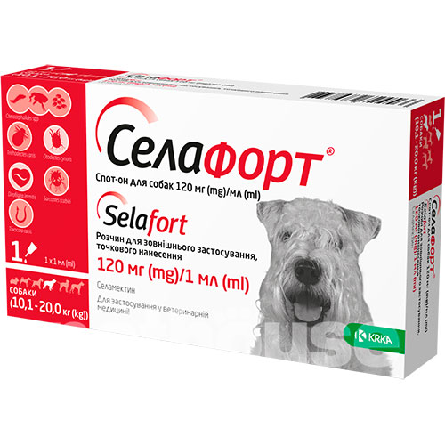 Селафорт Препарат Спот-он вагою від для собак