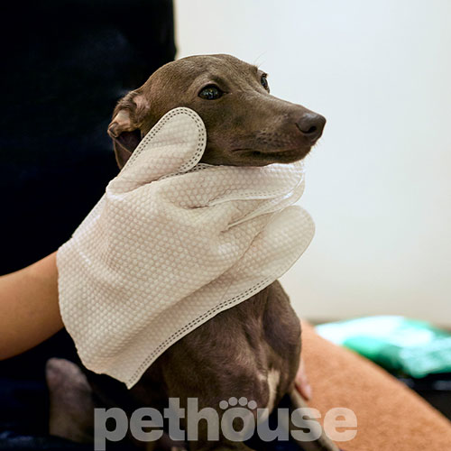 Green Sheep Plant-Based Pet Glove Wipes Вологі серветки-рукавички для домашніх тварин