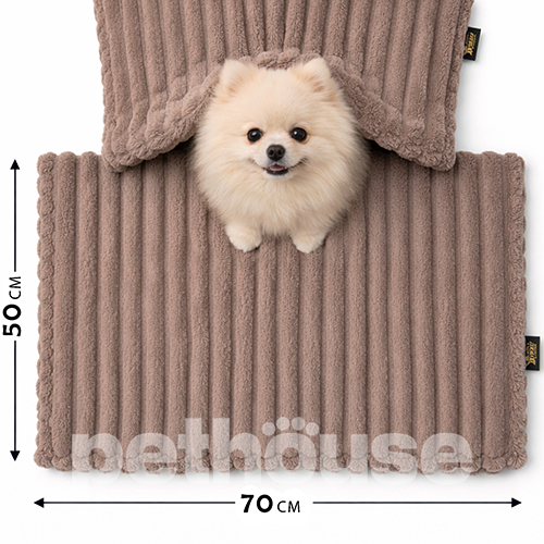 Pets Heaven Плюшевий плед Taupe для собак і котів