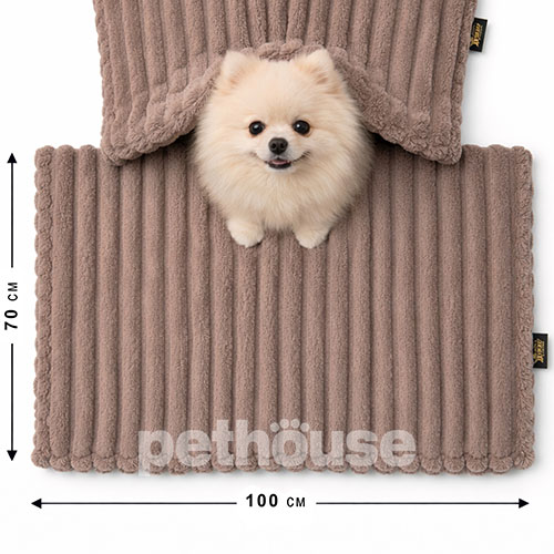 Pets Heaven Плюшевий плед Taupe для собак і котів