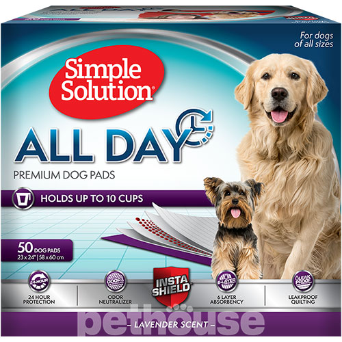 Simple Solution Training Premium Dog Pads Пелюшки для собак, з ароматом лаванди