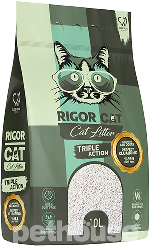 Rigor Cat Наповнювач для котячого туалету, з ароматом алое вера