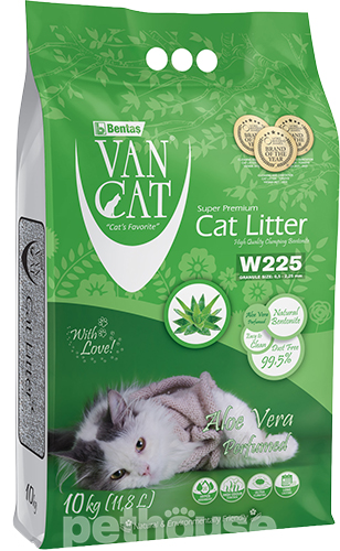 VanCat Aloe Vera Бентонітовий наповнювач, з ароматом алое вера