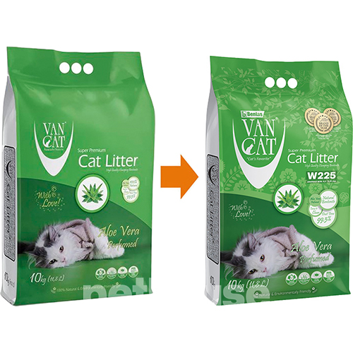 VanCat Aloe Vera Бентонітовий наповнювач, з ароматом алое вера