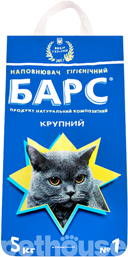Барс №1, наповнювач для туалету, крупний