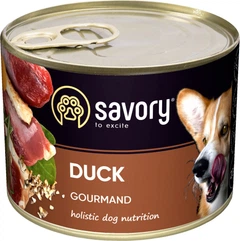 Упаковка вологого корму для собак Savory Dog Gourmand качка 200 г х 6 шт (2700000029848)