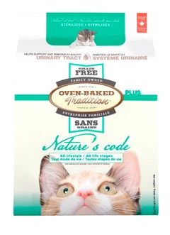 Oven Baked Сухий беззерновий корм для стерилізованих котів Bio Biscuit Oven-Baked Tradition Nature's Code зі смаком м'яса курки 4.54 кг