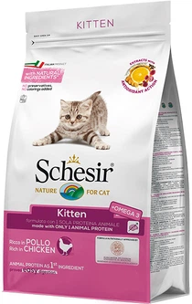 Сухий монопротеїновий корм для кошенят Schesir Cat Kitten з куркою 3 кг (2 шт по 1,5 кг)