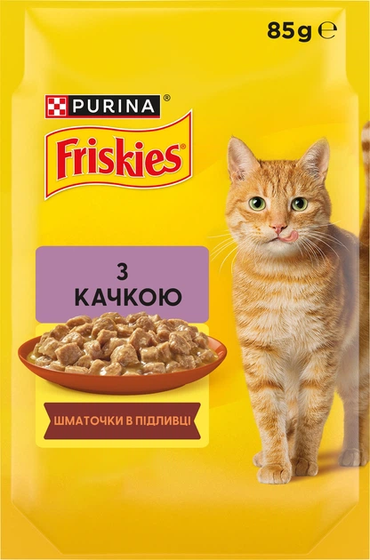 Purina Friskies Вологий корм (шматочки в соусі) для котів