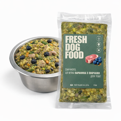 Натуральний корм для собак Fresh Dog Food з бараниною 250 г х 4 шт