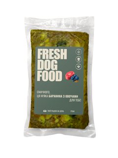 Натуральний корм для собак Fresh Dog Food з бараниною 250 г х 4 шт