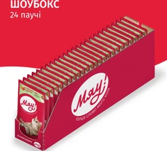 Мяу! Вологий корм (шматочки в желе) для дорослих собак