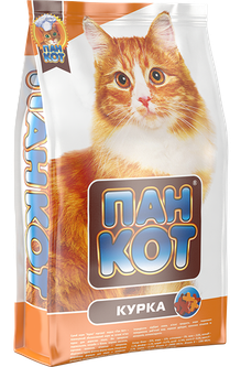 Пан Кіт Пан Кот - Курка Повноцінний збалансований корм на основі м'яса курки 10кг