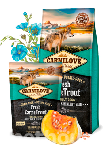 Carnilove Dog Fresh Adult Carp & Trout — Сухий корм для собак
