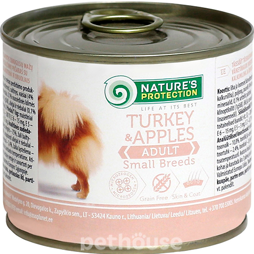 Nature's Protection Dog Adult Small Breed Turkey & Apples