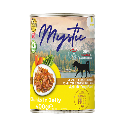 Mystic Шматочки з куркою та овочами для собак