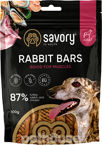 Savory Rabbit Bars Good For Muscles Батончики з кроликом для собак