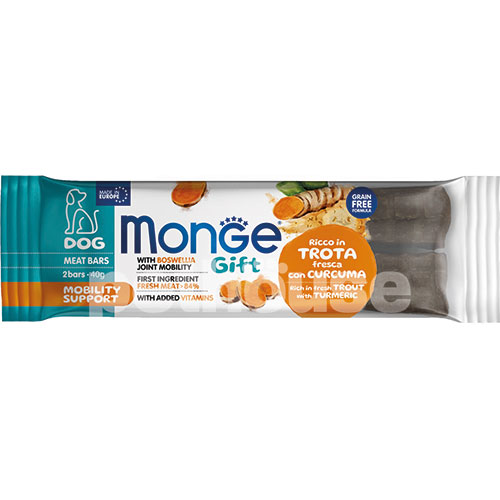 Monge Gift Dog Mobility Support Батончики з фореллю і босвелією для собак