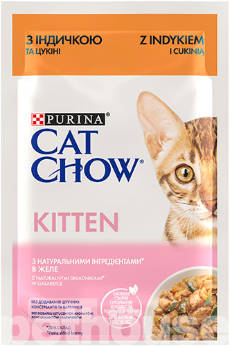 Cat Chow Вологий корм (шматочки в желе) для кошенят