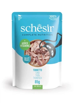 Schesir Вологий корм (шматочки в желе) з тунцем для кошенят