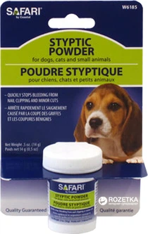 Порошок для собак Safari Styptic Powder антисептичний кровоспинний 14 г (76484513190)