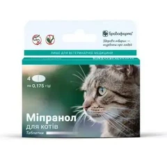 Бровафарма Міпранол для котів 0,175 г*4/ 90