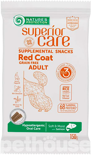 Nature's Protection Superior Care Red Coat Hypoallergenic Oral Care With Salmon