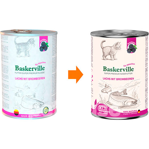 Baskerville Лосось з ожиною для кошенят