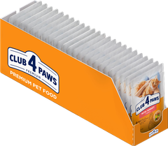 Club 4 Paws Вологий корм (шматочки в соусі) для дорослих собак