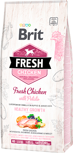 Brit Fresh Корм з куркою для собак