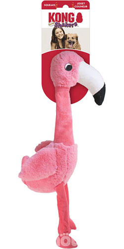 Kong Shakers Honkers Flamingo Іграшка "Фламінго" з пискавкою для собак