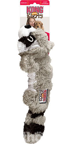 Kong Scrunch Knots Raccoon Іграшка "Єнот" з пискавкою для собак