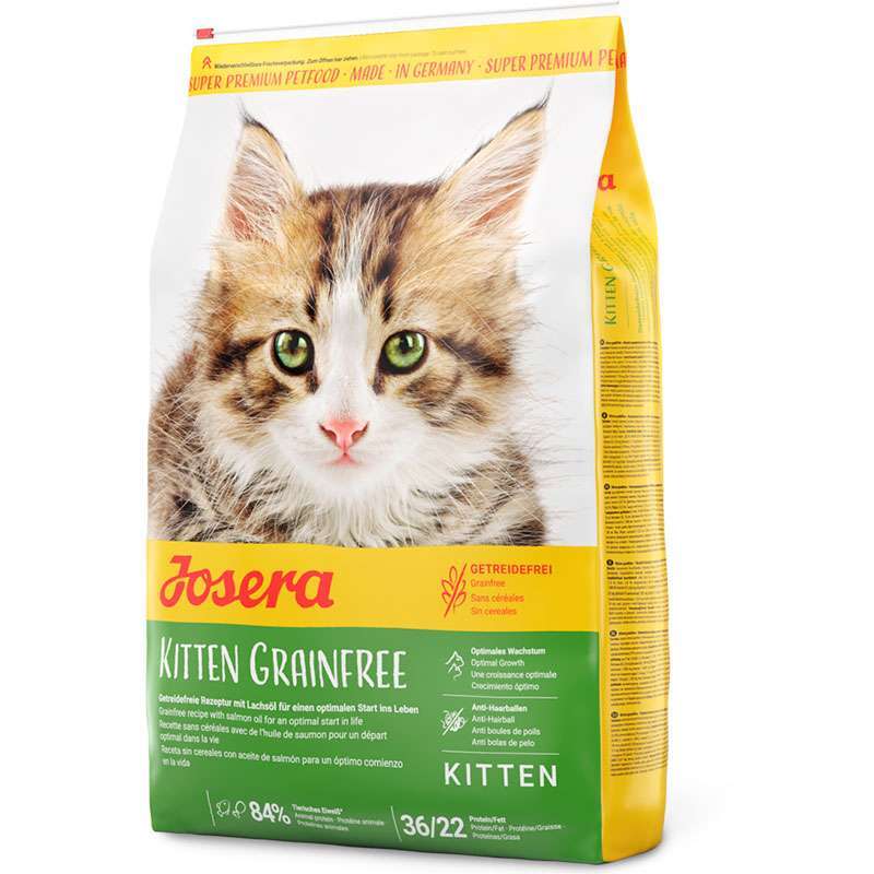 Josera Kitten Grainfree – Сухий беззерновий корм з домашньою птицею для кошенят, вагітних та кішок, що вигодовують кошенят
