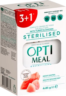 Optimeal Вологий корм (шматочки в соусі) для котів