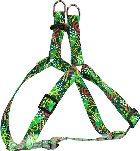 HiDog Нейлонова шлея "Abstraction green" для собак