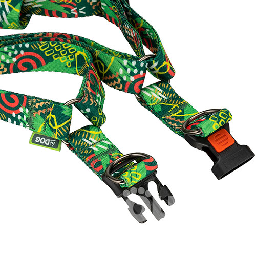 HiDog Нейлонова шлея "Abstraction green" для собак