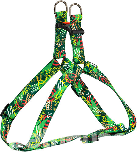 HiDog Нейлонова шлея "Abstraction green" для собак