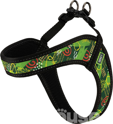 HiDog Comfort Нейлонова шлея "Abstraction green" для собак