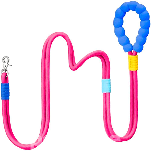 Maogoublue Marshmallow Standard Мотузковий повідець "Barbiecore Pink" для собак