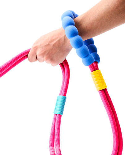 Maogoublue Marshmallow Standard Мотузковий повідець "Barbiecore Pink" для собак