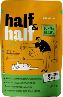 Half&Half Вологий корм (шматочки в желе) для котів