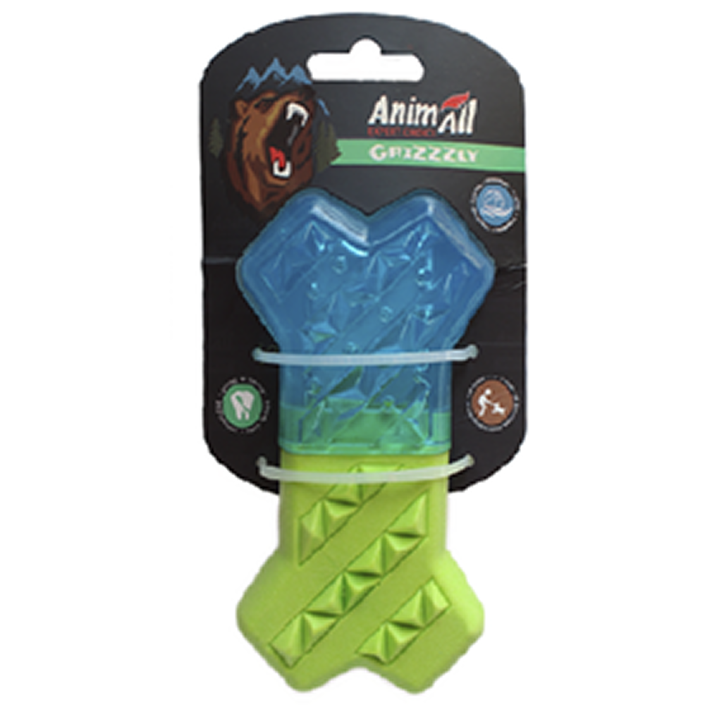 AnimAll GrizZzly іграшка для собак холодна кістка - блакитний