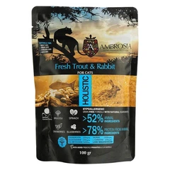 Ambrosia Grain Free - Сухий беззерновий корм зі свіжою фореллю та кроликом для котів