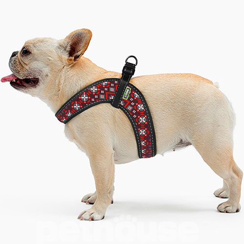 HiDog Comfort Нейлонова шлея "Вишиванка" для собак